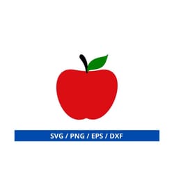 apple svg, apple clipart, teacher svg, school svg, silhouette cut files, apple cricut, back to school, fruit svg, dxf, e
