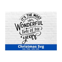 it's the most wonderful time of the year svg, fall svg christmas svg cut file