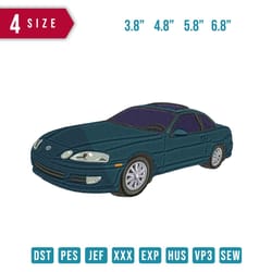 car/ car design / vehicle embroidery pattern/ design pes dst vp3 format