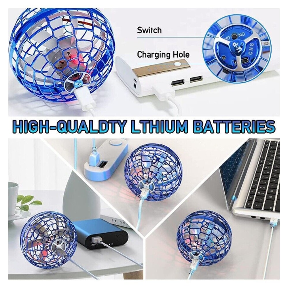 Drone Flying Ball Toy Magic Space LED Lights 3