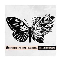 butterfly svg file | floral butterfly svg | butterfly flowers | butterfly floral svg | butterfly cut file | butterfly wi