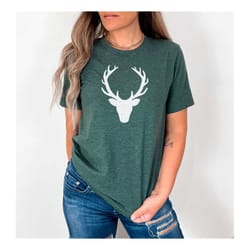 deer head shirt, deer shirts for men, christmas deer shirt, family deer tee, christmas deer gift shirt, camping shirt,
