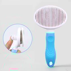 pet hair remover comb self cleaning