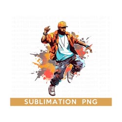 hip hop sublimation png, hip hop png, rapper png, music png, hip hop design png, hip hop style png, instant download, su