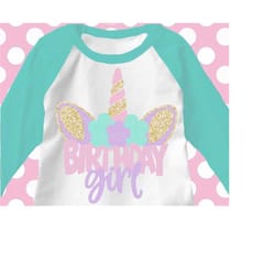 birthday unicorn svg, unicorn svg, birthday girl, shirt, iron on, eps, unicorn shirt svg, unicorn horn svg, rainbow svg