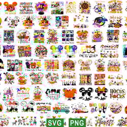 mega bundle disney halloween svg png design