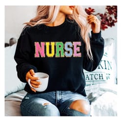 nurse sweatshirt, nurse shirt, back to school gift for school nurse first day of school