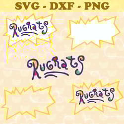 rugrats logo svg, bundle rugrats svg, png, dxf, pdf, jpg,...