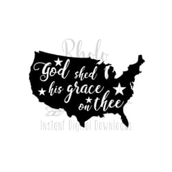 god shed his grace on thee svg-instant digital download