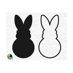 easter peep svg, easter bunny svg, peep svg, bunny svg, easter svg, peeps svg, rabbit svg, peeps layered, cut files, cri
