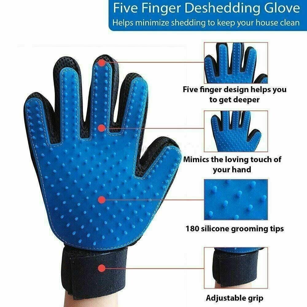 Pet Grooming Gloves for Dogs and Cats 6