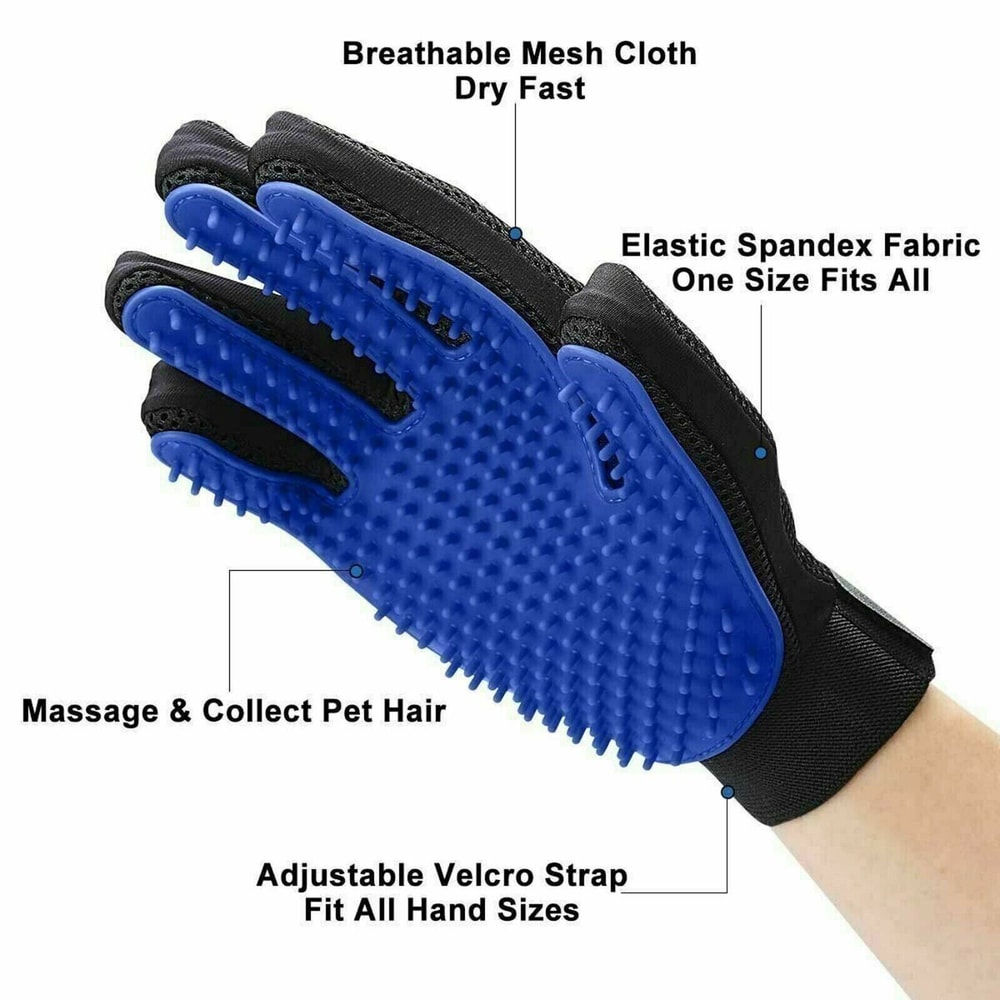 Pet Grooming Gloves for Dogs and Cats 5