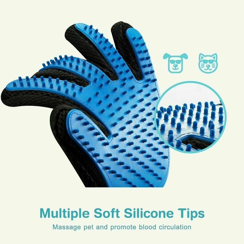 Pet Grooming Gloves for Dogs and Cats 4