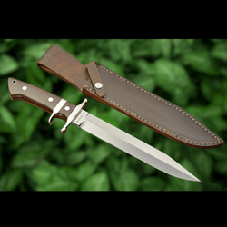 handmade d2 steel fixed blade bowie knife survival-outdoor-camping-hunting tool.