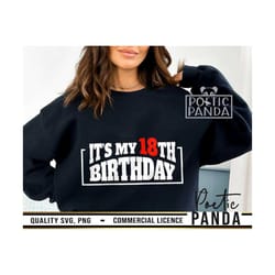 18th birthday svg png, birthday girl svg, hello 18 svg, 18 years old, birthday boy svg, 18 and fabulous svg, 18th svg, b