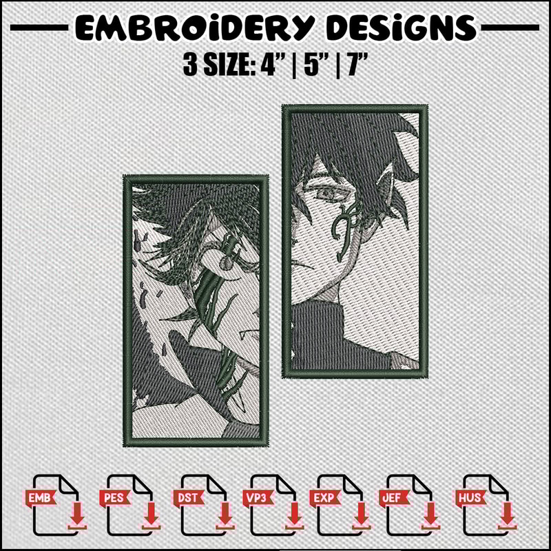 Asta yuno embroidery design