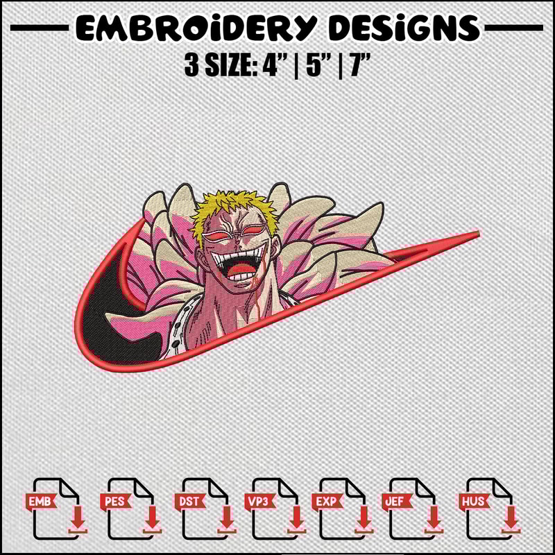 Doflamingo embroidery design
