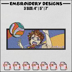 hinata box embroidery design, haikyuu embroidery, anime design, anime embroidery, embroidery shirt, digital download