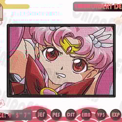 sailor chibi moon embroidery design, sailor moon embroidery design, anime embroidery design, machine embroidery designs