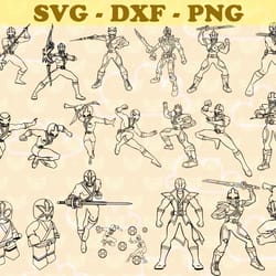 power rangers samurai svg, bundles power ranger svg, png,dxf, pdf, jpg...