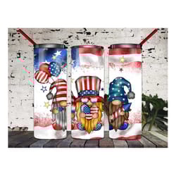 american gnome tumbler png, 20oz skinny tumbler sublimation designs, fireworks png, tumbler png, 4th of july tumbler,sub