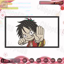 monkey d. luffy embroidery design, one piece embroidery design, anime embroidery design, machine embroidery designs