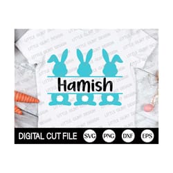 bunny name svg bundle, easter svg, monogram svg bundle, bunny name frame, bunny monogram, easter monogram, rabbit name,