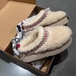 women fur slippers ankle boots