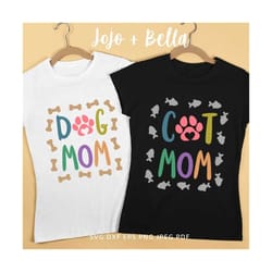 dog mom svg, cat mom svg, dog svg, cat svg, svg bundle, svg designs for cricut, sublimation designs downloads