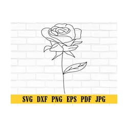 rose line art svg, rose svg, rose vector graphics, hand drawn roses, floral outline, botanical svg, flower line art for