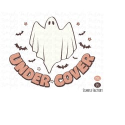 retro under cover halloween ghost png, halloween png, vintage spooky halloween under cover halloween ghost sublimation d
