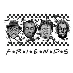 horror characters friends png, horror friends png, horror halloween, halloween png, friends character horror, horror mov