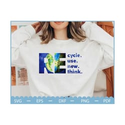 recycle reuse renew rethink png, environmentalist png, earth day png, inspirational png, crisis environmental activism p