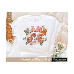 Floral Mama PNG , Mama sublimation, Groovy mama png , mom png, retro mama png, summer mama png,vintage mama png,Sublimat