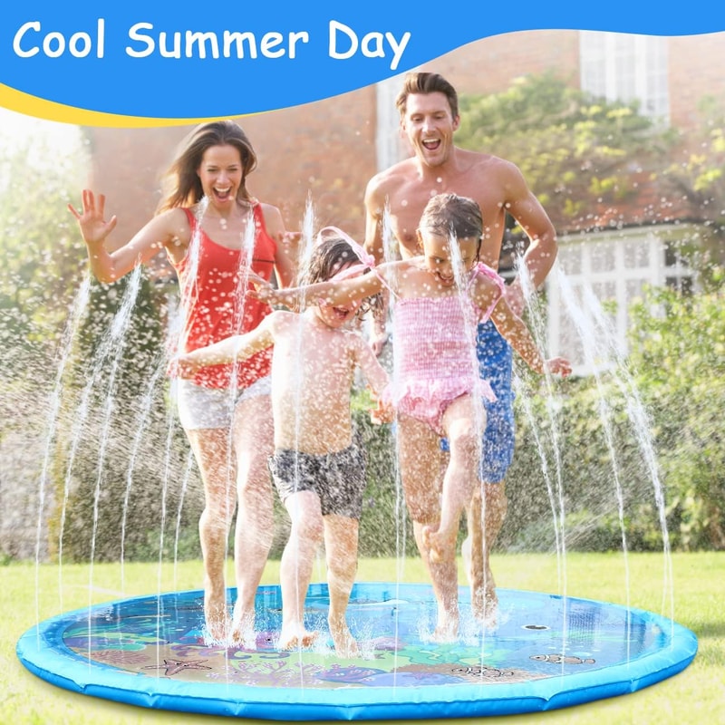 Dog and Kid Splash Pad Play Mat 2