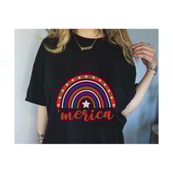 usa rainbow svg, 4th of july svg, rainbow patriotic svg, happy 4th of july shirt design, red white blue svg, usa flag sv
