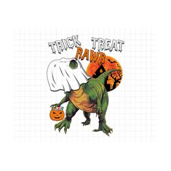 Trick Rawr Treat T Rex Png, Haloween Dinosaur Png, Spooky Vibes Png, Fall, Files For Sublimation