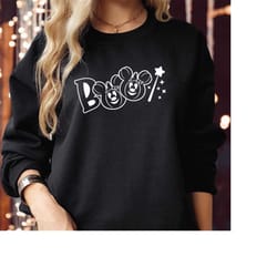 sweatshirt (1922) boo halloween pumpkin magic wand halloween vibes spooky season ghost witch bat vampire boo skeleton mo