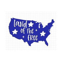 Land of the Free SVG,  Fourth of July svg, Independence Day, Cut File, Silhouette, Patriotic svg, USA svg, American SVG,