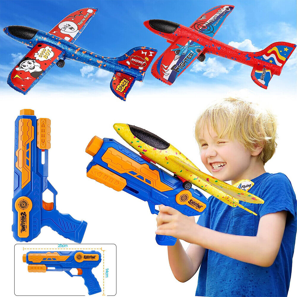Airplane Launcher Foam Plane Toy Outdoor 2
