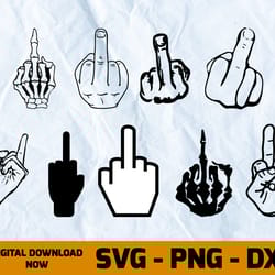 middle finger svg, middle finger skeleton hand svg, middle finger svg bundles