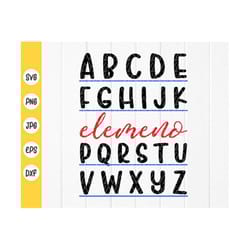 alphabet elemeno svg, alphabet svg , back to school svg, school svg, teacher gift, funny teacher shirt, instant download