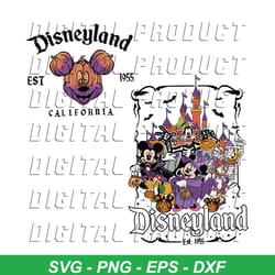 mickey disneyland est 1955 california svg download file