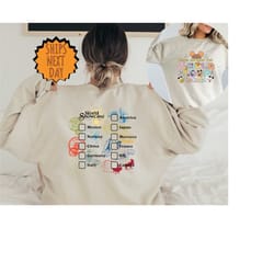 drink around the world epcot sweatshirt, epcot world tour 2023, drink around the world tour sweater,epcot world showcase