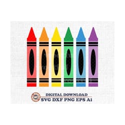 crayon svg, crayon clip art svg, cray svg, crayons clipart, back to school svg, teacher crayon svg, svg dxf eps ai png s