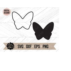 butterfly silhouette svg - butterfly outline svg - butterfly svg - simple butterfly svg - butterfly png