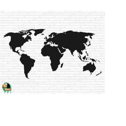 world map svg, world svg, travel svg, global map svg, world map vector, continents shape svg, world map cut files, cricu