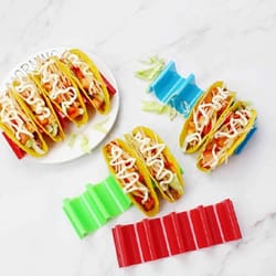 wave shape stainless steel taco holder