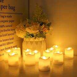 flameless led tea lights, flickering votive candles