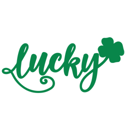 lucky irish clover for st. patrick's day svg, st. patrick's day svg, st patricks svg, shamrock svg, instant download